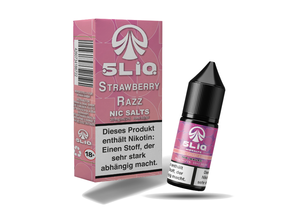 5LIQ - Nikotinsalz Liquid 20 mg/ml - Strawberry Razz