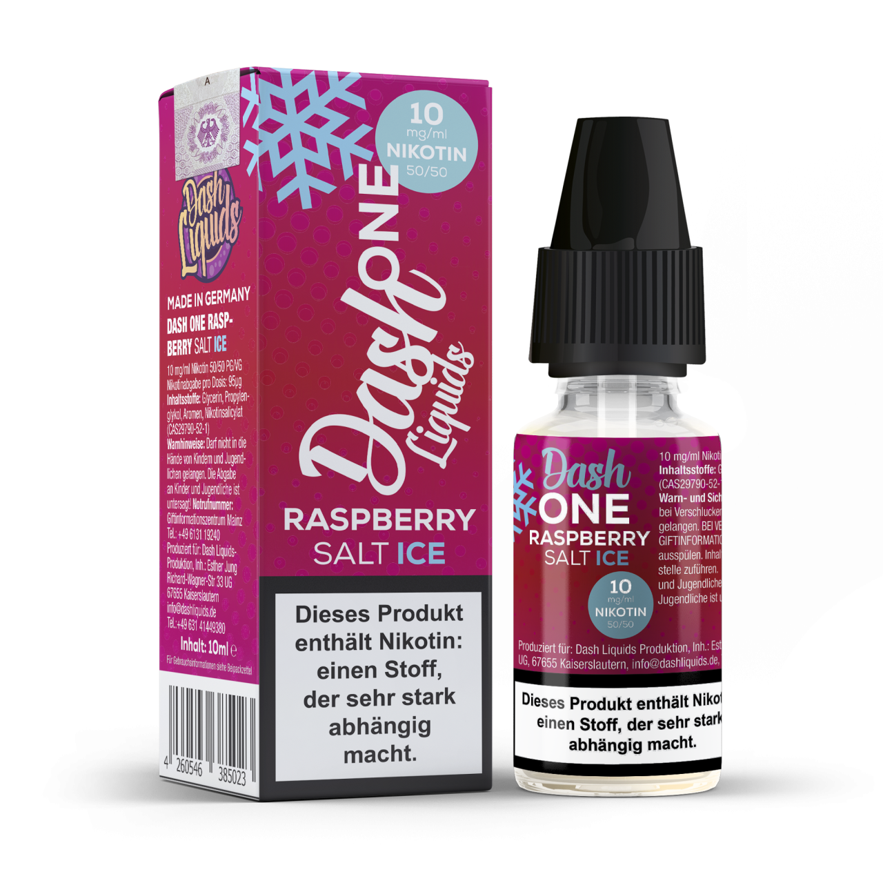 "Raspberry Ice - Dash One Nikotinsalz" 20mg