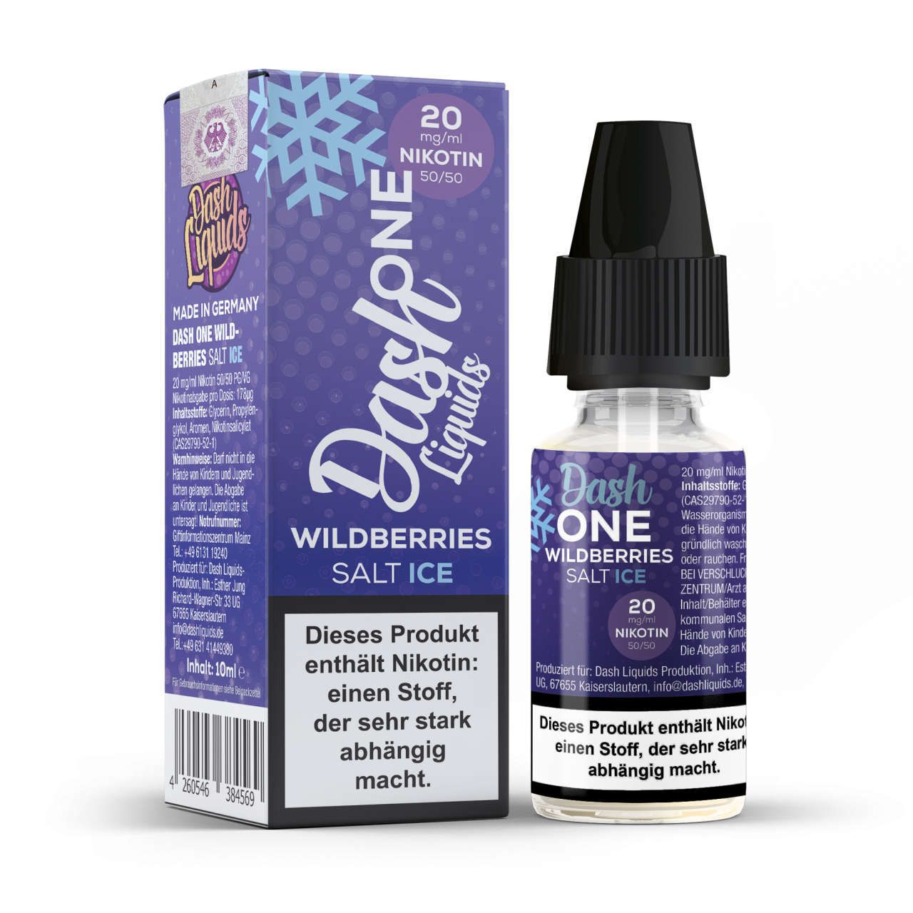 "Wildberries Ice - Dash One Nikotinsalz" 20mg