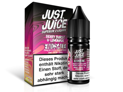 Just Juice - Fusion Berry Burst & Lemonade - Nikotinsalz Liquid