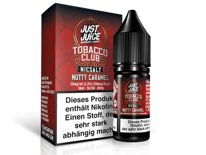 Just Juice - Nutty Caramel - Nikotinsalz Liquid