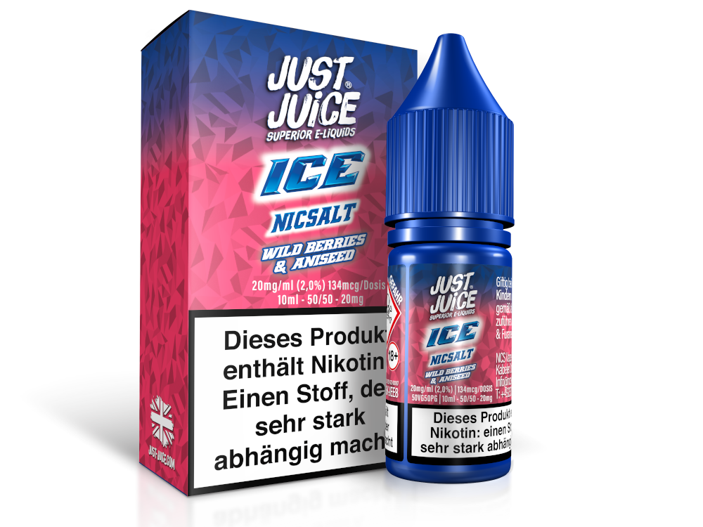 Just Juice - Wild Berries & Aniseed Ice - Nikotinsalz Liquid