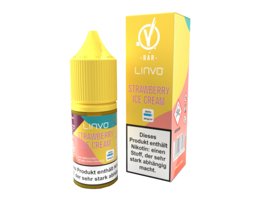 Linvo - Strawberry Ice Cream - Nikotinsalz Liquid 20 mg/ml