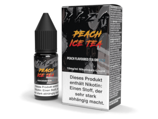 MaZa - Peach Ice Tea - Nikotinsalz Liquid