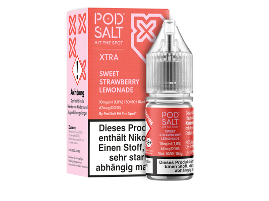 Pod Salt X - Nikotinsalz Liquid  - Sweet Strawberry Lemonade