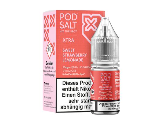 Pod Salt X - Nikotinsalz Liquid  - Sweet Strawberry Lemonade