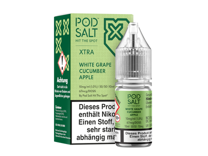 Pod Salt X - Nikotinsalz Liquid  - White Grape Cucumber Apple