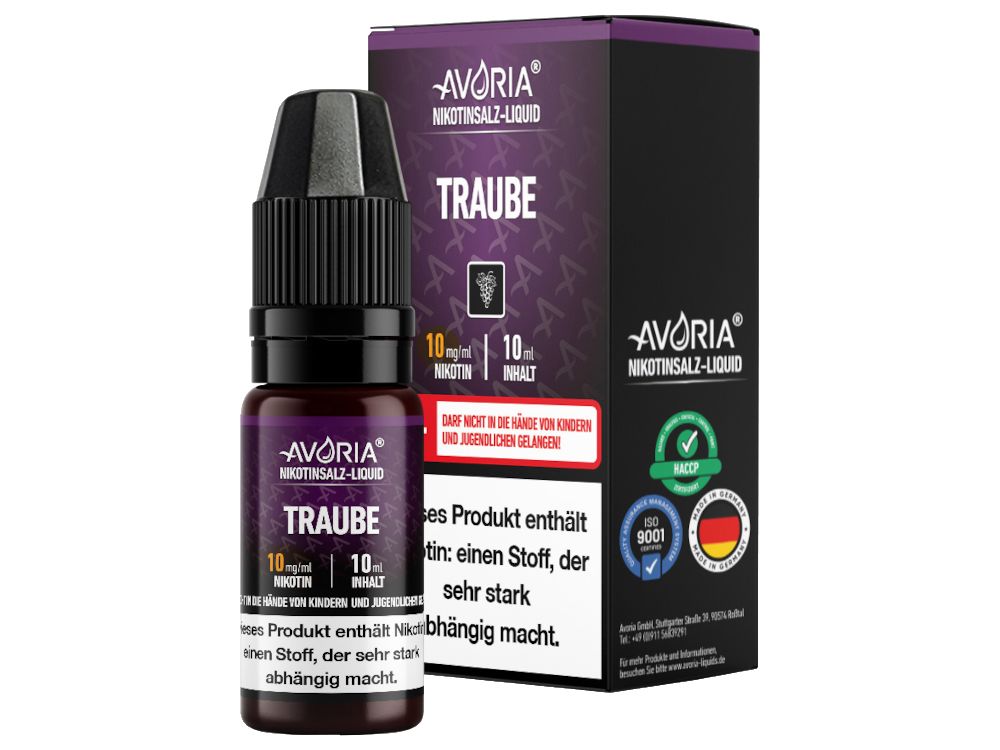 Avoria - Nikotinsalz Liquid - Traube