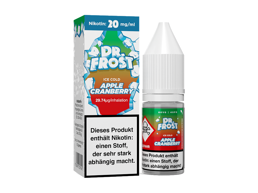 Dr. Frost - Ice Cold - Nikotinsalz Liquid - Apple Cranberry