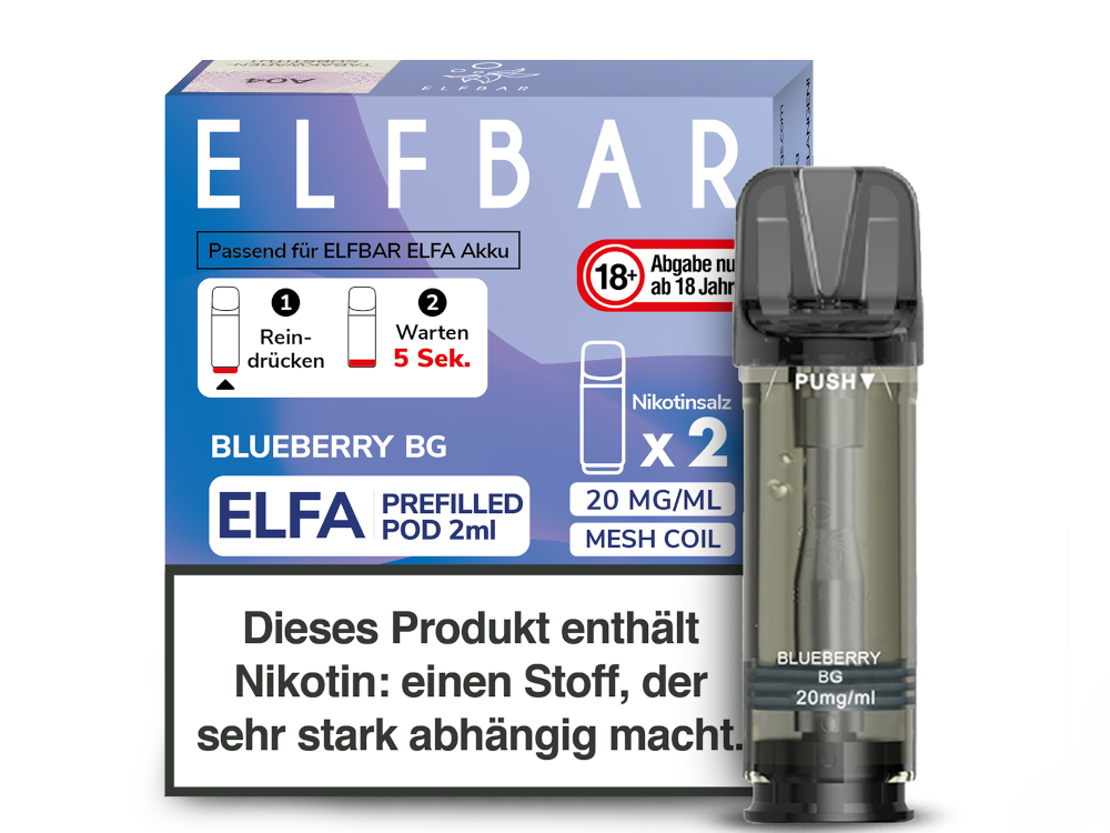 Elfbar Elfa Pod 0mg-20mg/ml (2 Stück)