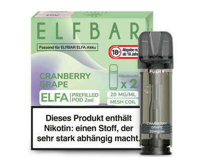 Elfbar Elfa Pod 0mg-20mg/ml (2 Stück)