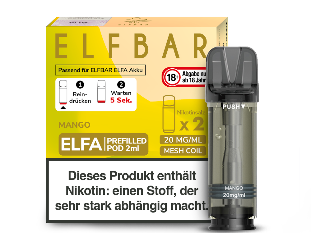 Elfbar Elfa Pod 0mg-20mg/ml (2 Stück)