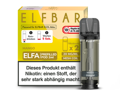 Elfbar Elfa Pod 0mg-20mg/ml (2 Stück)