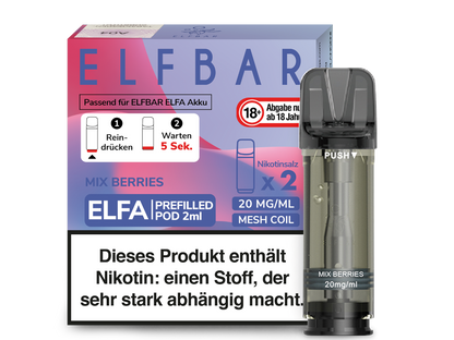 Elfbar Elfa Pod 0mg-20mg/ml (2 Stück)