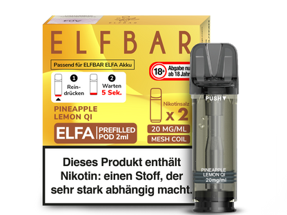 Elfbar Elfa Pod 0mg-20mg/ml (2 Stück)