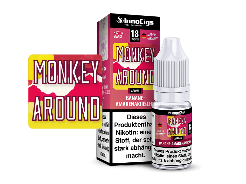 Monkey Around Bananen-Amarenakirsche - InnoCigs Liquid für E-Zigaretten