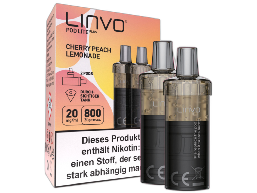 Linvo - Pod Lite Plus Cartridge 20 mg/ml (2 Stück pro Packung) - Blueberry Pomegranate Lemonade