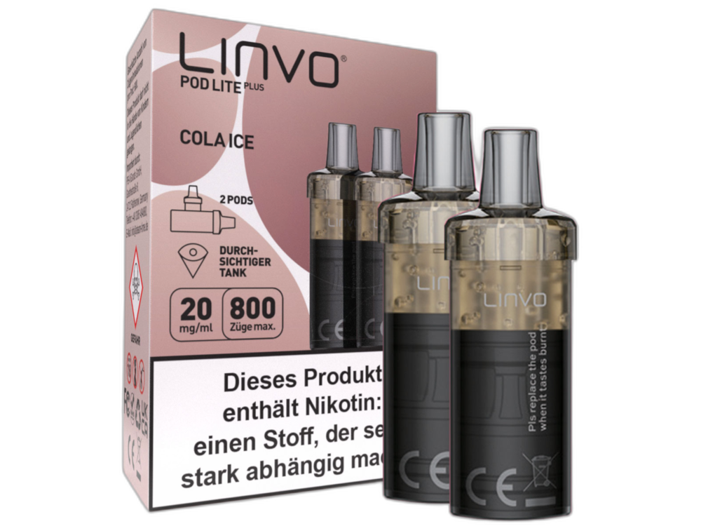 Linvo - Pod Lite Plus Cartridge 20 mg/ml (2 Stück pro Packung) - Blueberry Pomegranate Lemonade