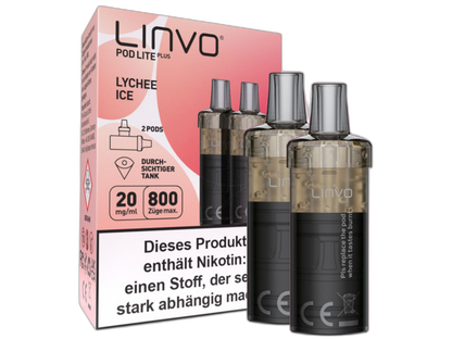 Linvo - Pod Lite Plus Cartridge 20 mg/ml (2 Stück pro Packung) - Blueberry Pomegranate Lemonade