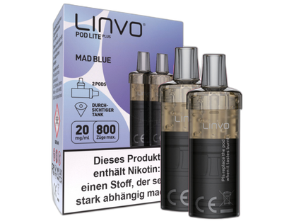 Linvo - Pod Lite Plus Cartridge 20 mg/ml (2 Stück pro Packung) - Blueberry Pomegranate Lemonade