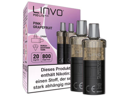 Linvo - Pod Lite Plus Cartridge 20 mg/ml (2 Stück pro Packung) - Blueberry Pomegranate Lemonade