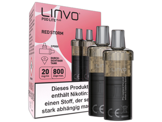 Linvo - Pod Lite Plus Cartridge 20 mg/ml (2 Stück pro Packung) - Blueberry Pomegranate Lemonade