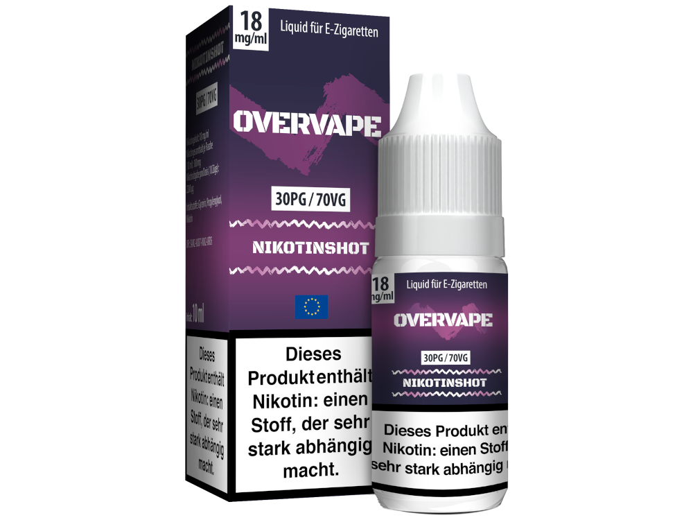 Overvape - 10ml Nikotin Shot - 30PG/70VG