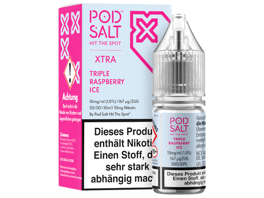 Pod Salt X - Nikotinsalz Liquid  - Triple Raspberry Ice