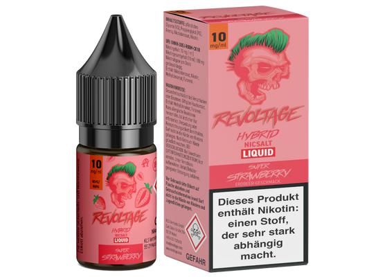 Revoltage - Tobacco Gold - Hybrid Nikotinsalz Liquid - Super Strawberry - 10mg/ml - 20mg/ml