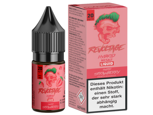 Revoltage - Tobacco Gold - Hybrid Nikotinsalz Liquid - Super Strawberry - 10mg/ml - 20mg/ml