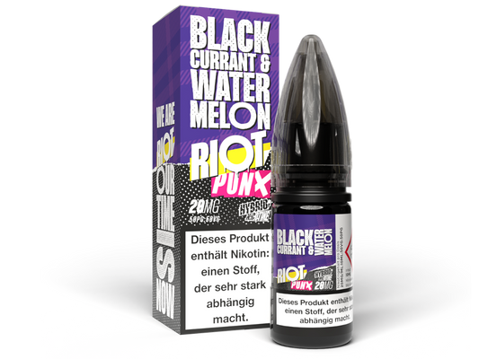 Riot Squad - PUNX - Hybrid Nikotinsalz Liquid - Blackcurrant & Watermelon