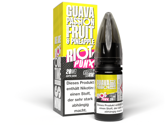 Riot Squad - PUNX - Hybrid Nikotinsalz Liquid - Guava, Passionfruit & Pineapple