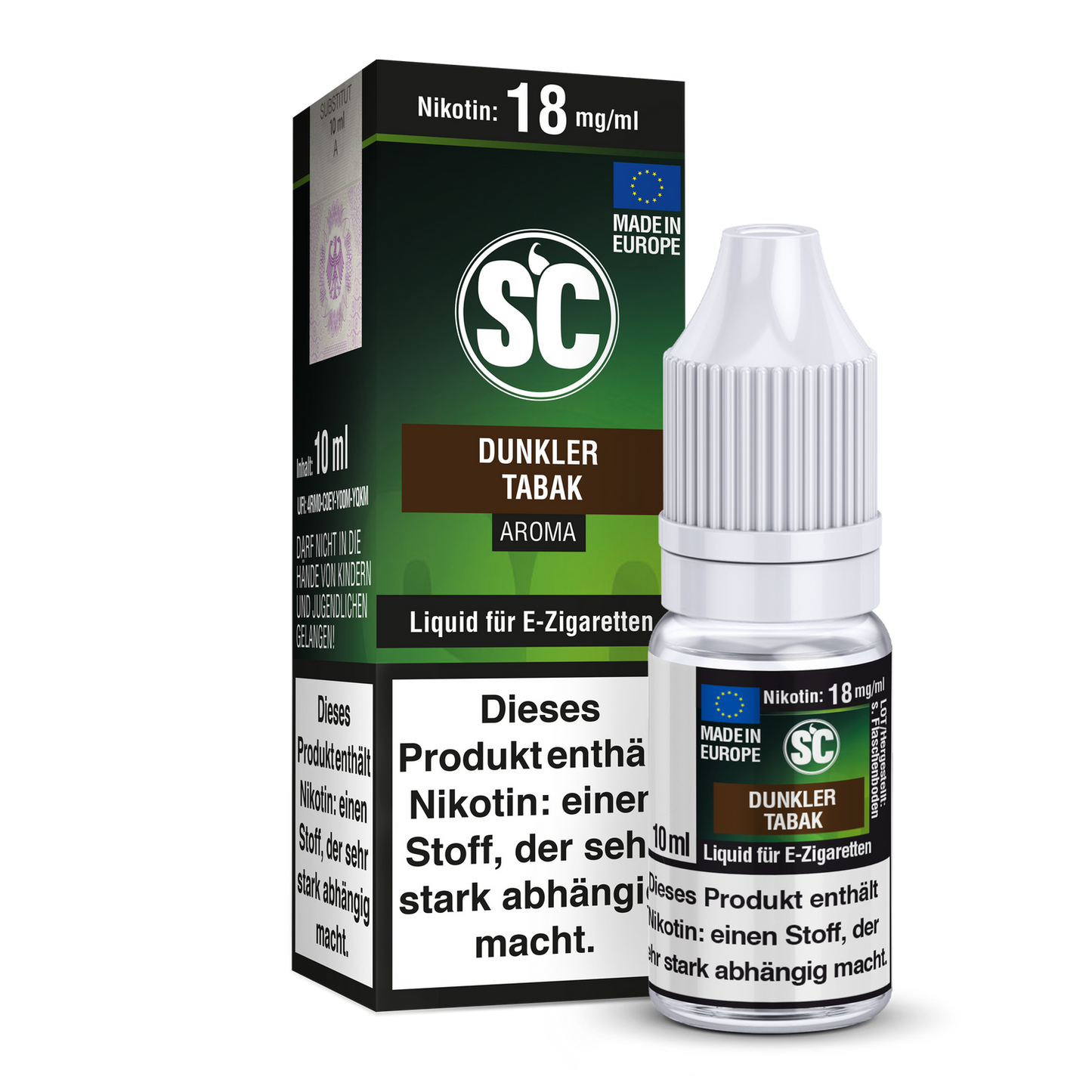 Dunkler Tabak - SC Liquid für E-Zigaretten von SC