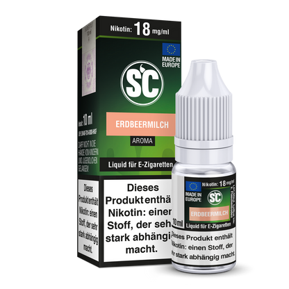 Erdbeermilch E-Zigaretten Liquid - SC