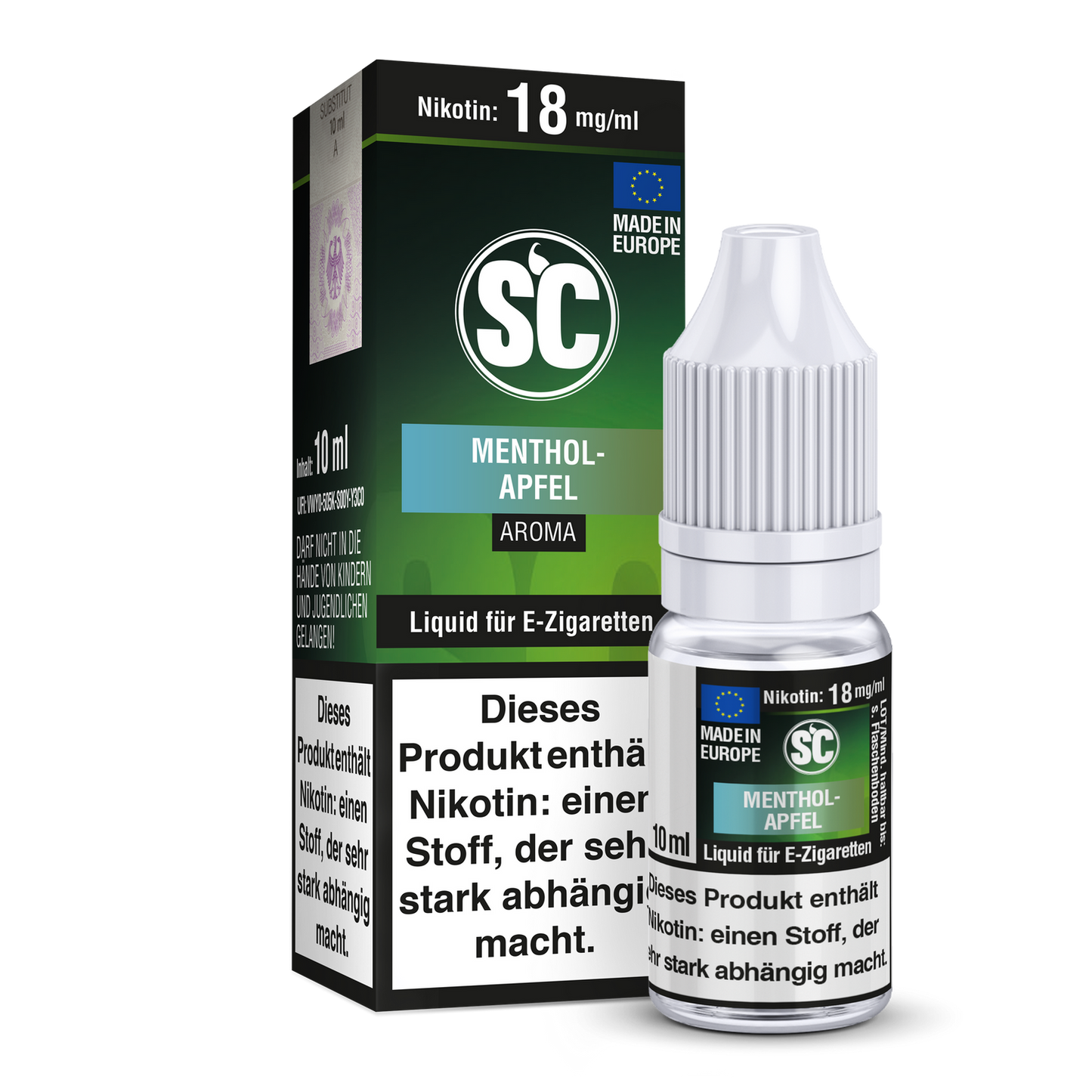 SC - Menthol-Apfel E-Zigaretten Liquid