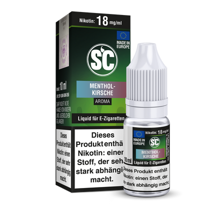 Menthol-Kirsche E-Zigaretten Liquid von SC