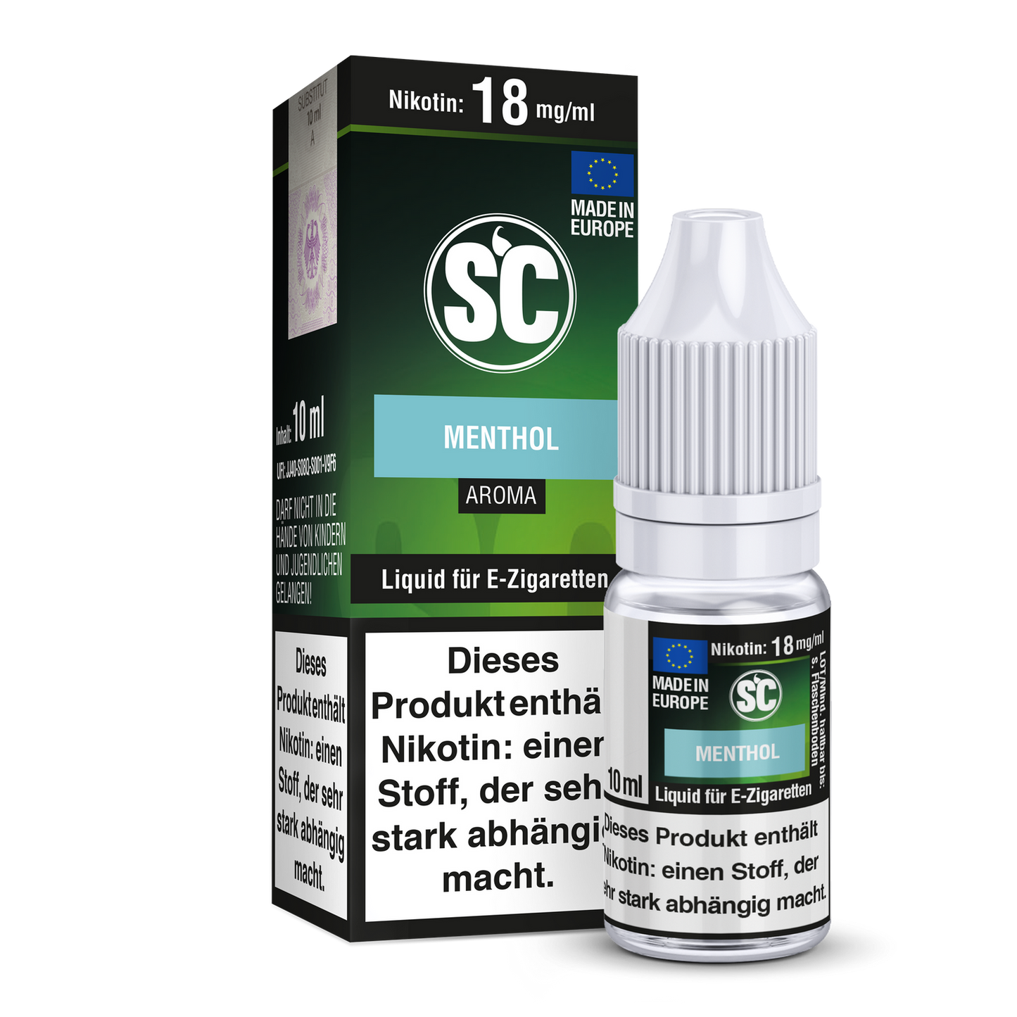 Menthol E-Zigaretten Liquid von SC