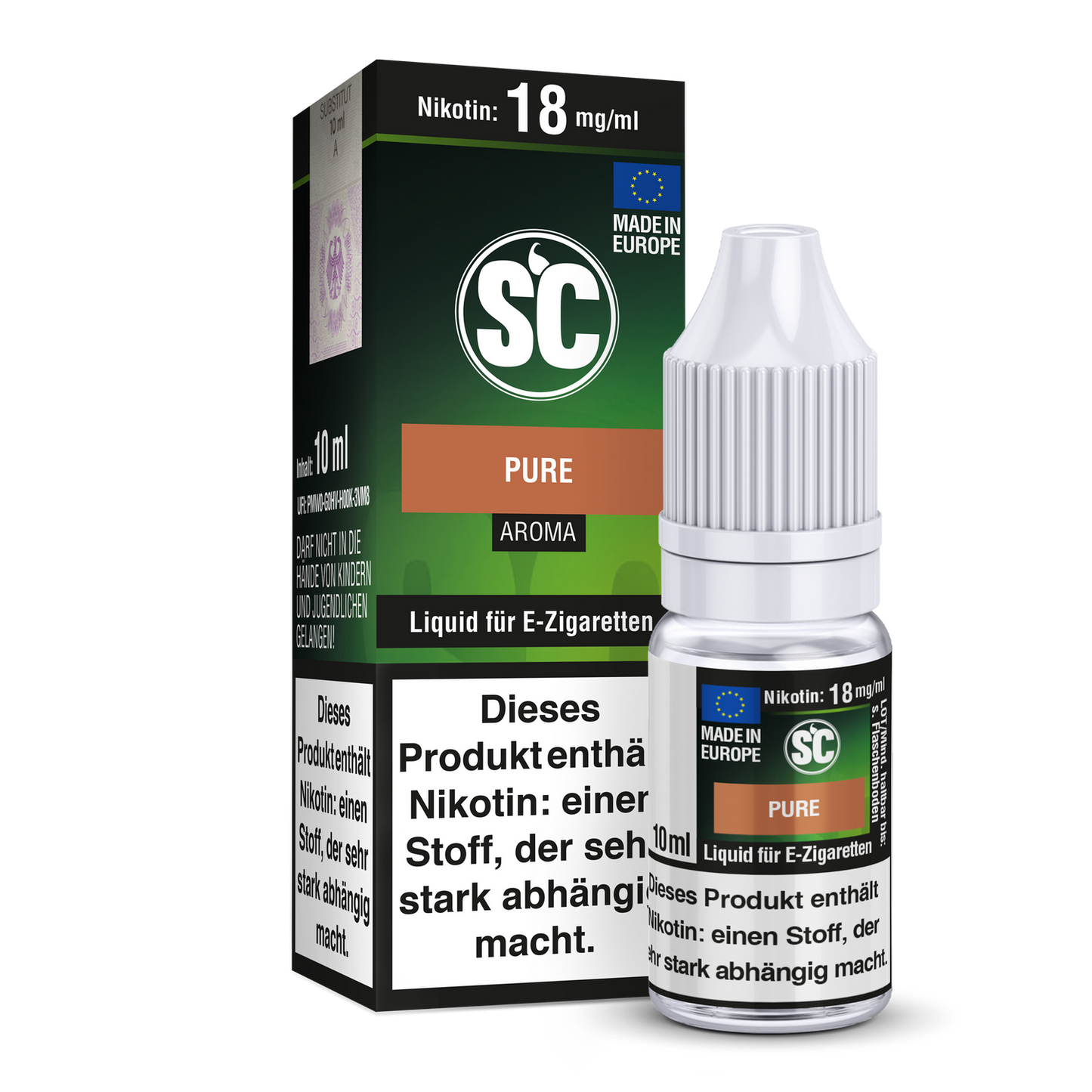 Pure Tabakaroma E-Zigaretten Liquid von SC