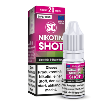 SC - 10ml Nikotin Shot - 50PG/50VG