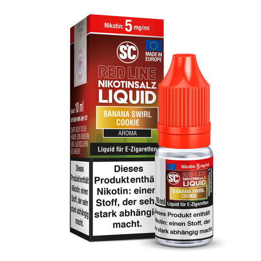 SC - Red Line - Banana Swirl Cookie - Nikotinsalz Liquid