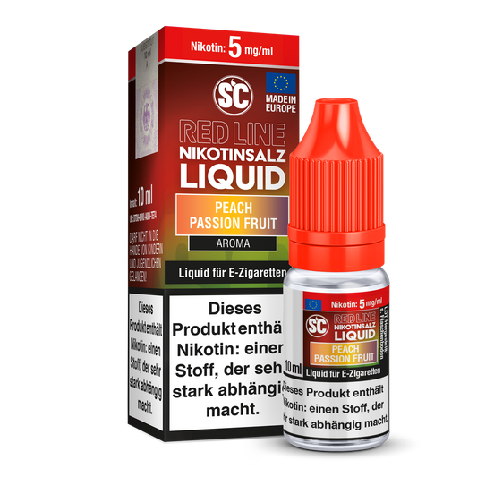 SC - Red Line - Peach Passion Fruit - Nikotinsalz Liquid