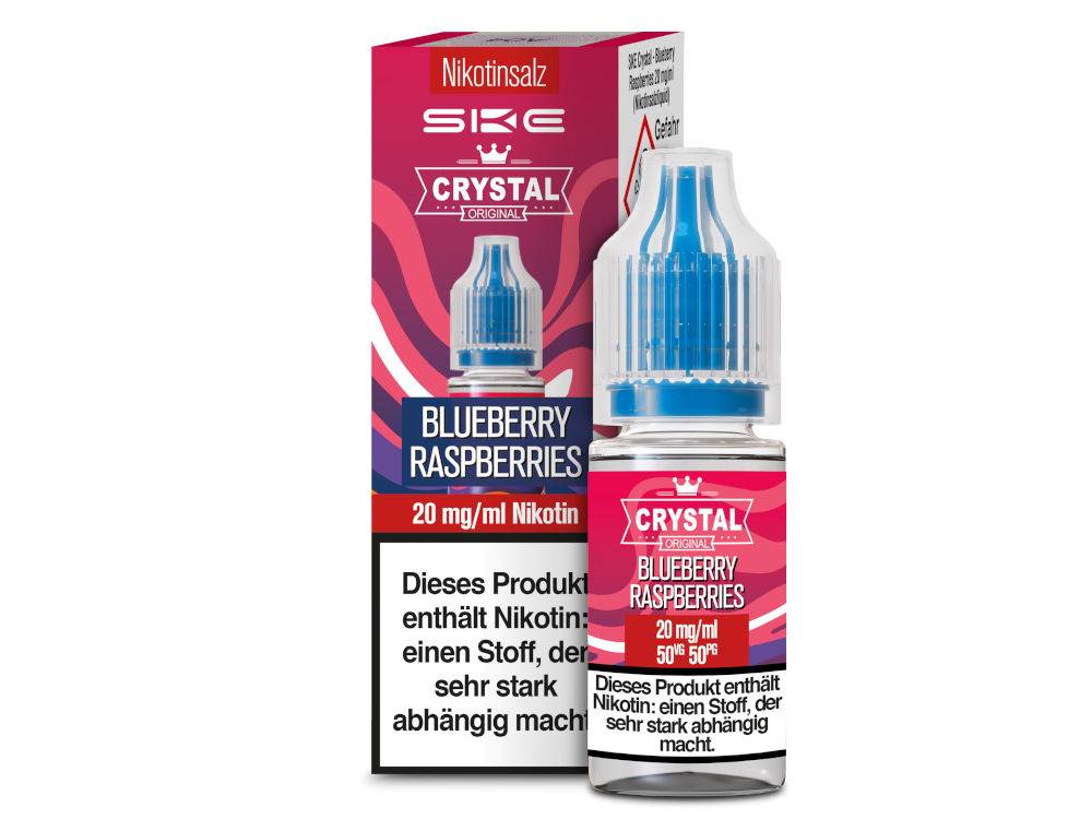 SKE - Crystal - Nikotinsalz Liquid 20 mg/ml - Blueberry Raspberries