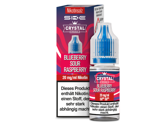 SKE - Crystal - Nikotinsalz Liquid 20 mg/ml - Blueberry Sour Raspberry