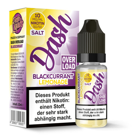 "Blackcurrant Lemonade - Dash Overload Nikotinsalz" 20mg