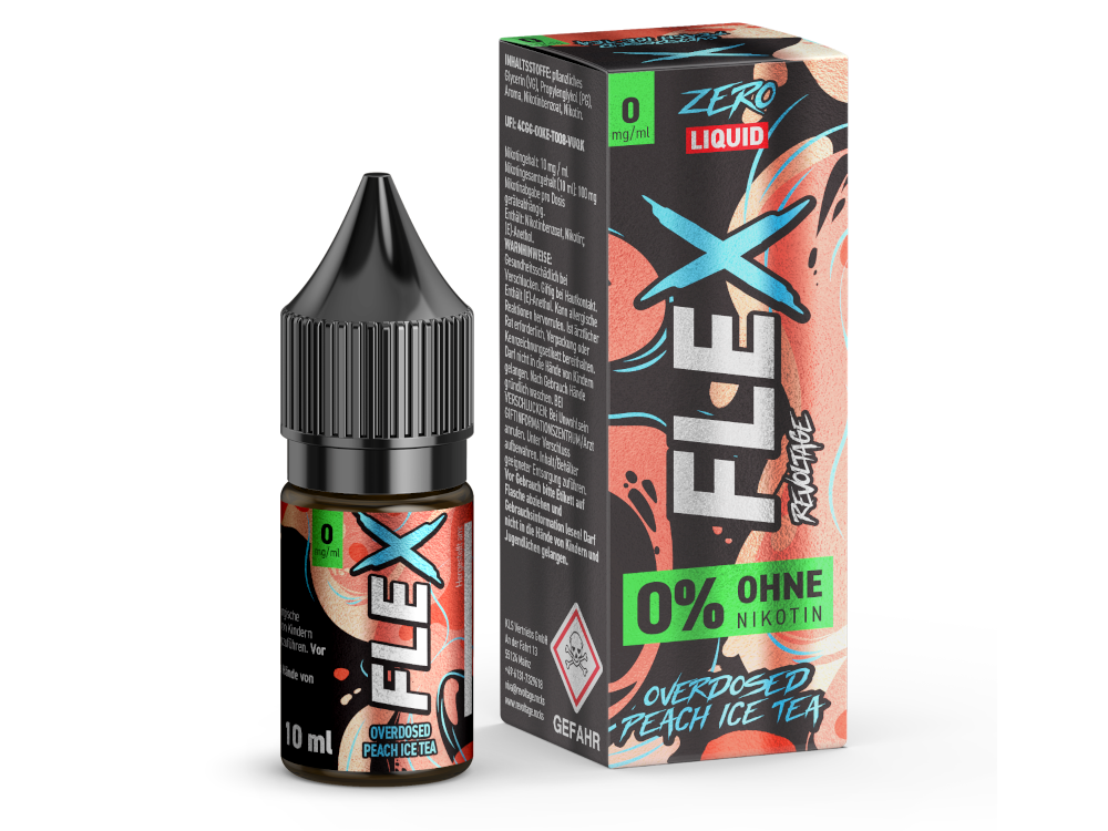 Revoltage - FLEX Nikotinsalz Liquid - Peach Ice Tea