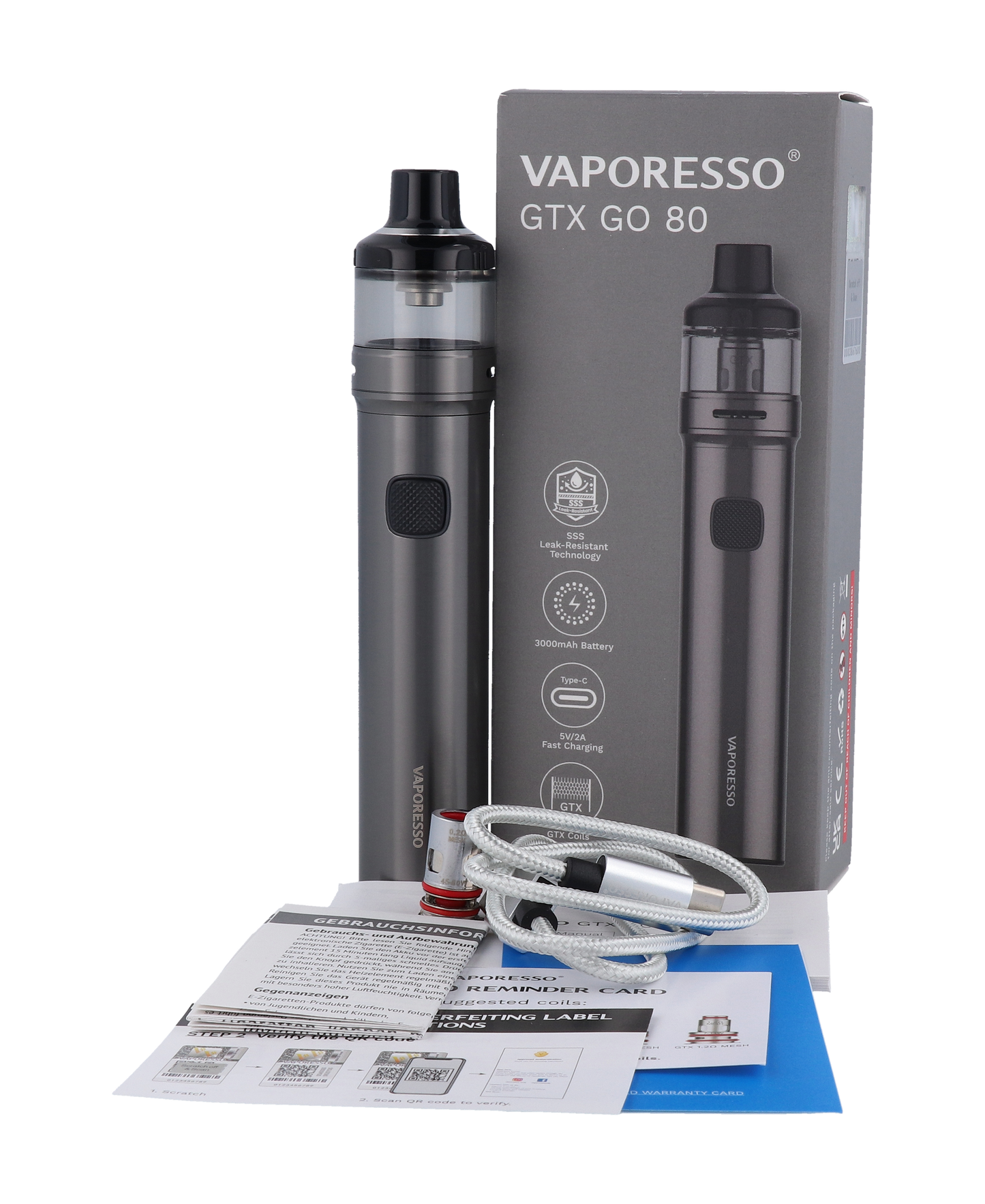 Vaporesso GTX GO 80 E-Zigaretten Set