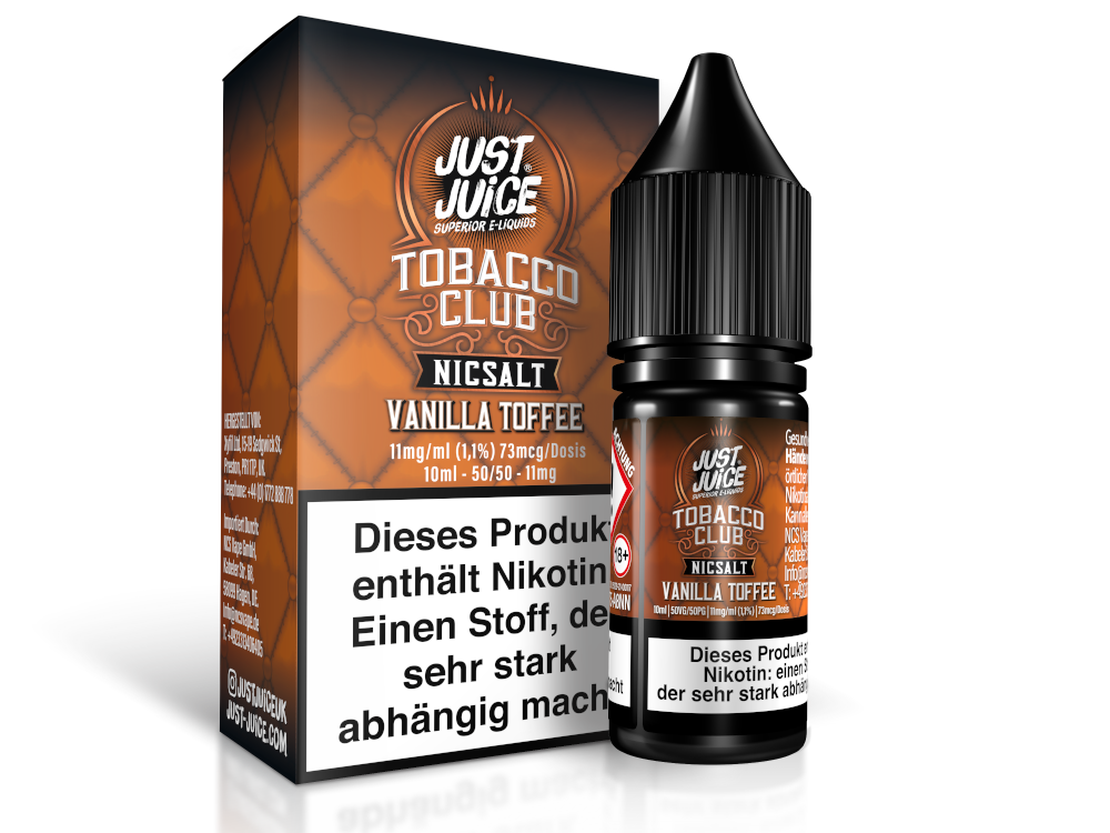 Just Juice - Tobacco Vanilla Toffee - Nikotinsalz Liquid