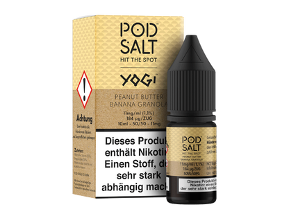 Pod Salt Fusion - Peanut Butter Banana Granola - Nikotinsalz Liquid