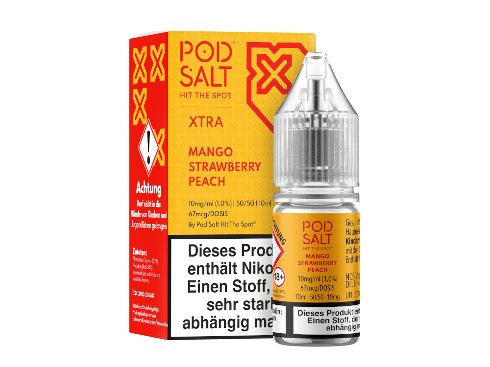 Pod Salt X - Nikotinsalz Liquid  - Mango Strawberry Peach